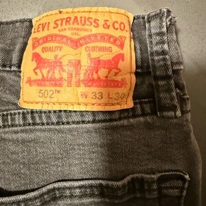 Levi’s Dark Gray Straight Jeans